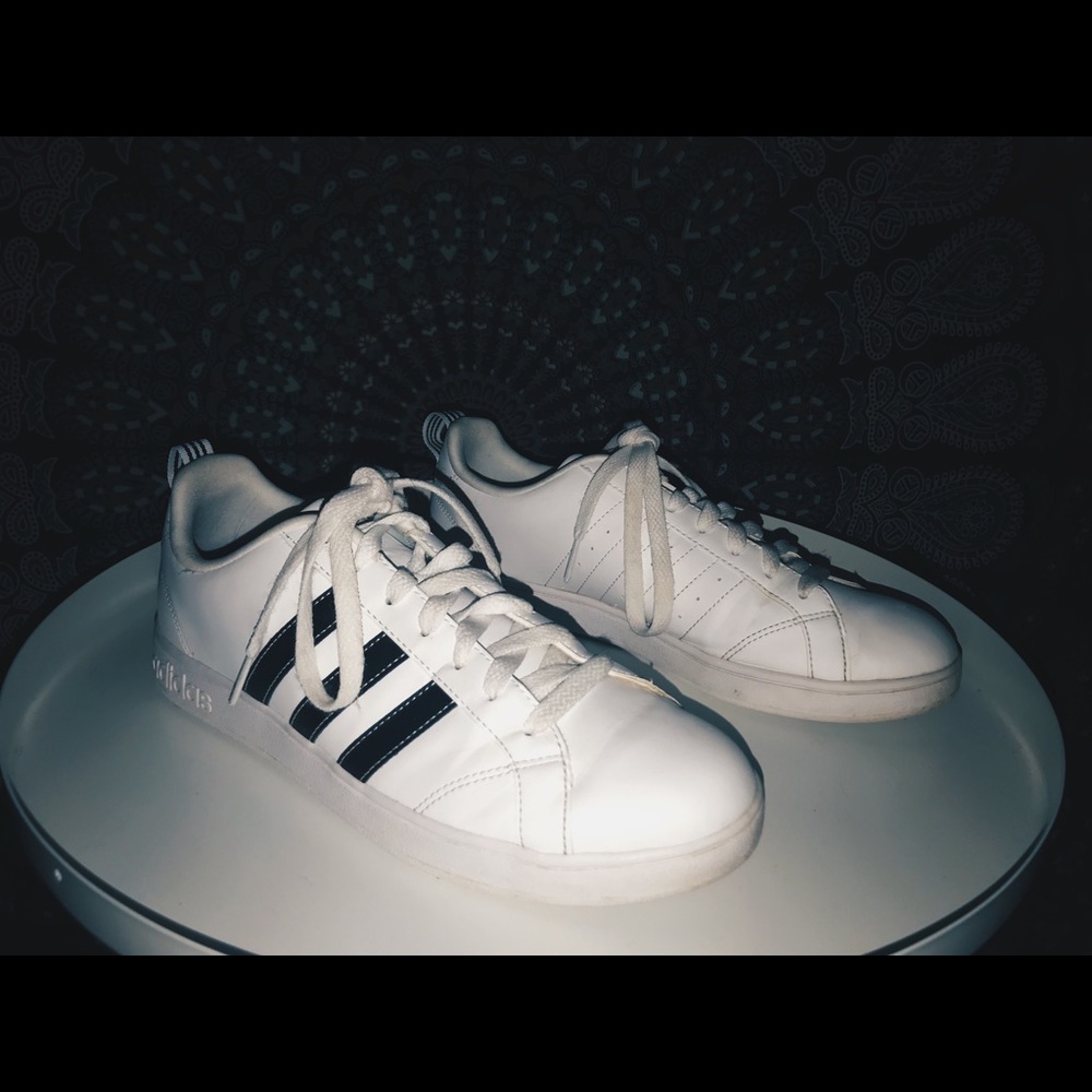 White Adidas Superstars